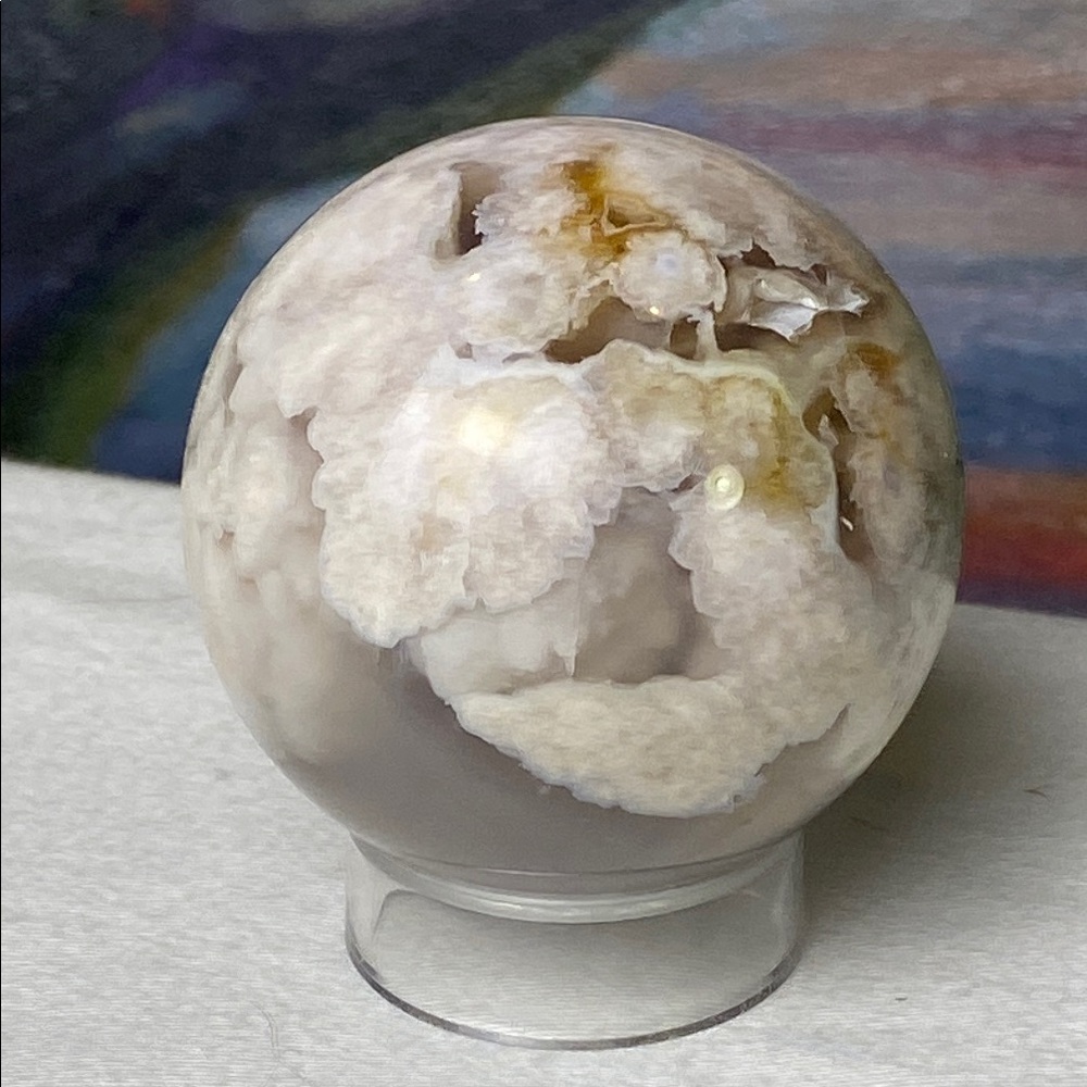 Flower Agate Sphere